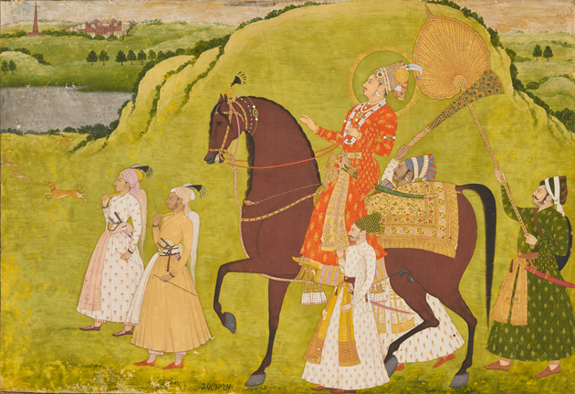 Maharaja Abhai Singh on Horseback