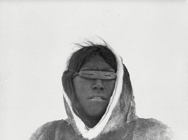 Inuit Man with Snow Goggles