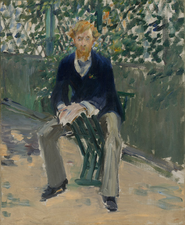 George Moor in the Artist's Garden by Manet