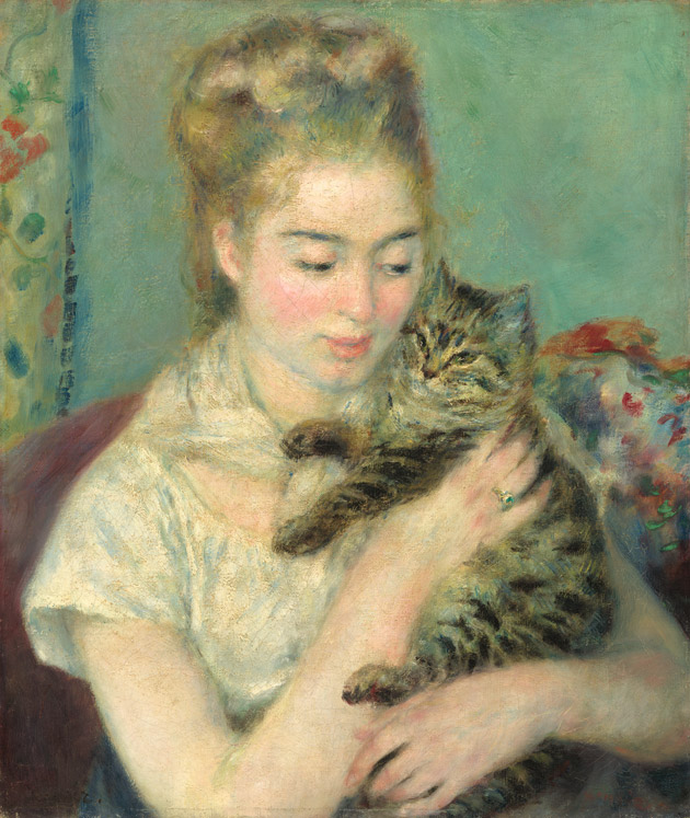 Woman with a Cat by Renoir